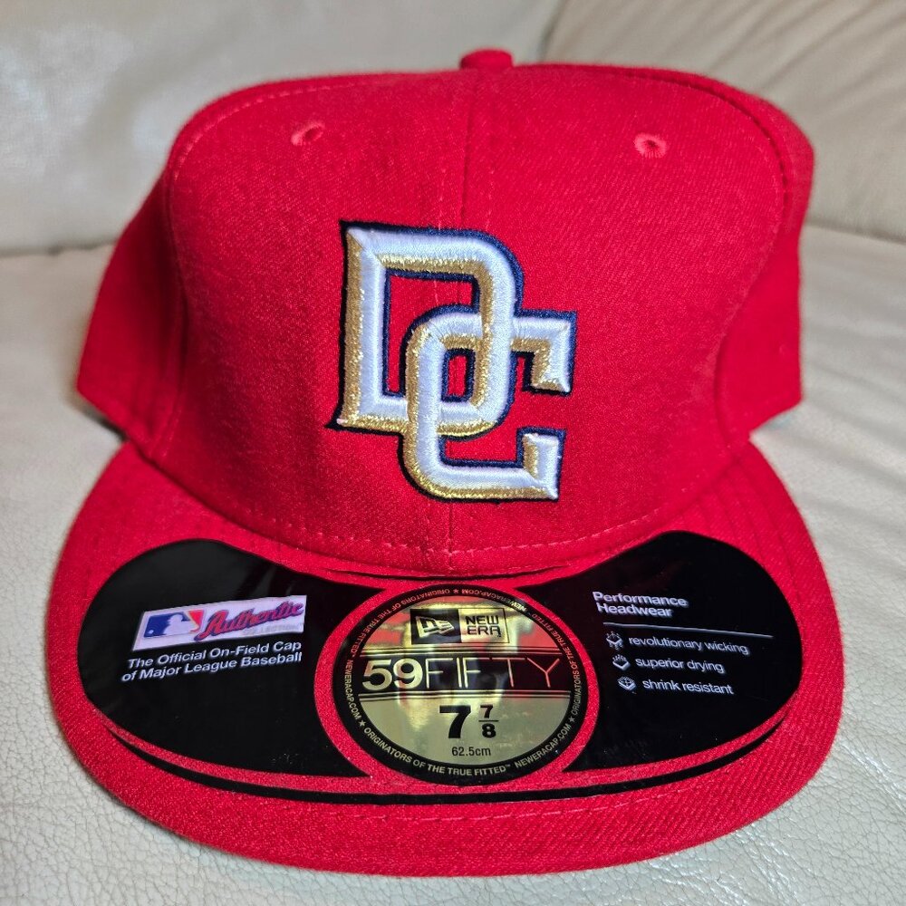 Washington Nationals  NewEra 59Fifty MLB 2006 Scarlet OnField Hat Cap 7-7/8